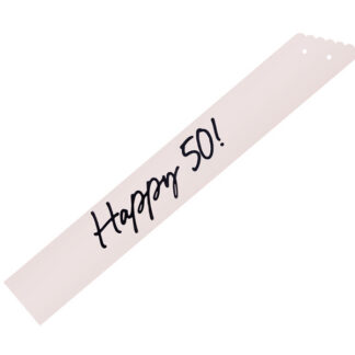 Szarfa Happy 50, krem, 76 cm