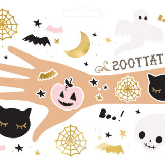 Tatuaże zmywalne BOO!, mix (1 op. / 12 szt.)