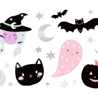 Tatuaże zmywalne Halloween, mix (1 op. / 20 szt.)