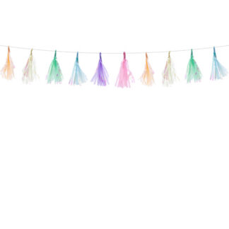 Girlanda frędzle, mix, 1,2m