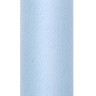 Tiul gładki, błękit, 0,15 x 9m (1 szt. / 9 mb.)