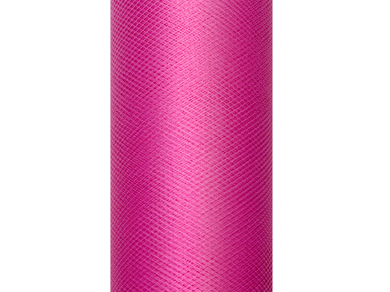 Tiul gładki, fuksja, 0,15 x 9m (1 szt. / 9 mb.)