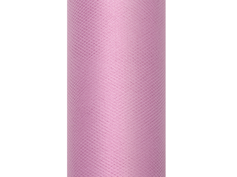 Tiul gładki, pudrowy róż, 0,15 x 9m (1 szt. / 9 mb.)