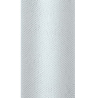 Tiul gładki, szary, 0,15 x 9m (1 szt. / 9 mb.)