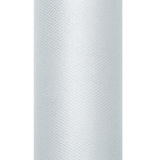Tiul gładki, szary, 0,30 x 9m