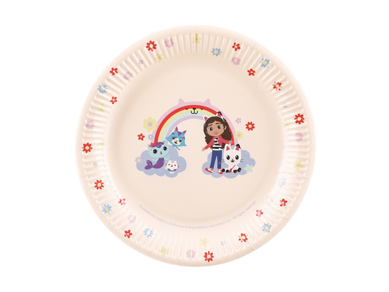 Talerzyki Koci Domek Gabi, mix, 23 cm (1 op. / 6 szt.)