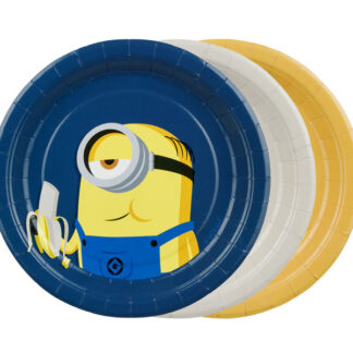 Talerzyki Minionki, 18 cm, mix (1 op. / 6 szt.)