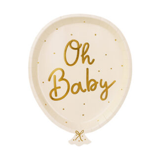 Talerzyki Oh baby, mix, 17.5×22 cm (1 op. / 6 szt.)