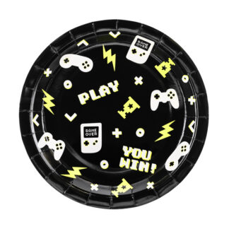 Talerzyki Gamepady, 23 cm, mix (1 op. / 6 szt.)