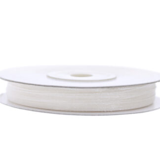 Tasiemka szyfonowa, biały, 3mm/50m (1 szt. / 50 mb.)