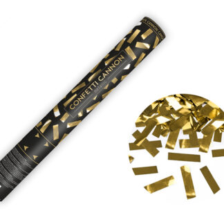 Tuba z konfetti, złoty, 40cm