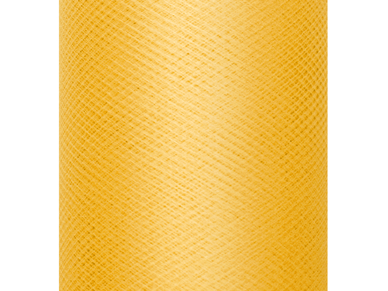 Tiul gładki, sztywny, żółty, 0,3 x 50m (1 szt. / 50 mb.)