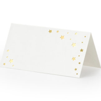 Wizytówki na stół Let’s Celebrate – Gwiazdki, 9,5×5,5cm (1 op. / 10 szt.)