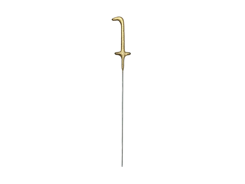 Zimne ognie Cyfra 1, złoty, 15cm