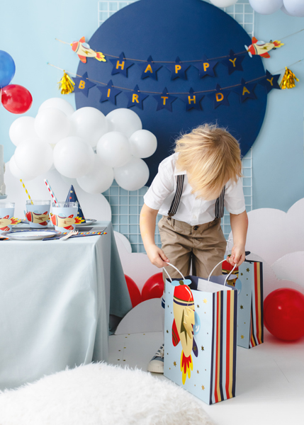 Baner Happy Birthday Samoloty, 2.5 m, mix - obrazek 5