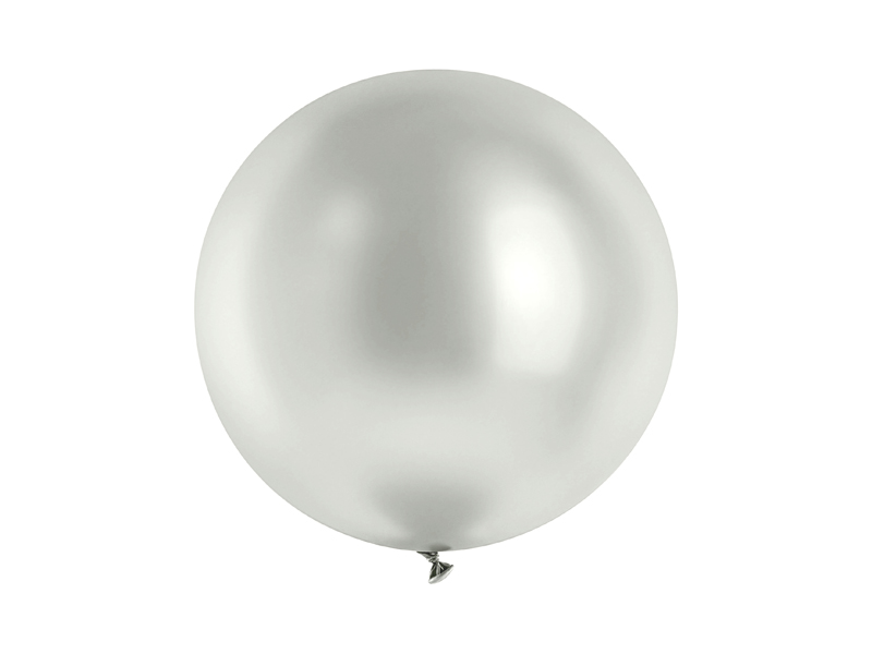 Balon Glossy 60cm, srebrny