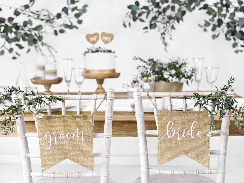 Zawieszki na krzesło Bride Groom (1 op. / 2 szt.) - obrazek 2