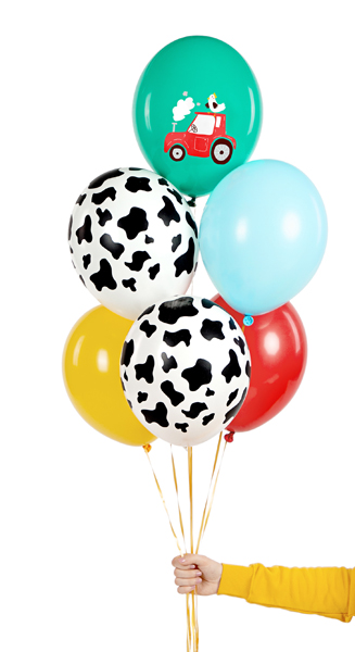 Balony 30 cm, Farma, mix (1 op. / 6 szt.) - obrazek 4