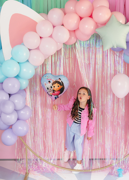 Balon foliowy serce Koci Domek Gabi, 35cm, mix - obrazek 4