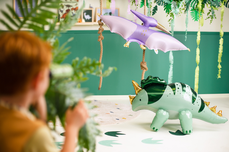 Balon foliowy Triceratops, 101x60.5cm, zielony - obrazek 2