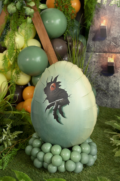 Balon foliowy Jurassic World Jajo Dinozaura, 48x64 cm, mix - obrazek 2