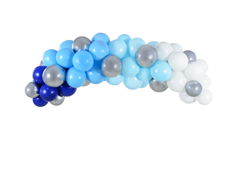 Balony Eco 30cm pastelowe, błękit (1 op. / 100 szt.) - obrazek 4