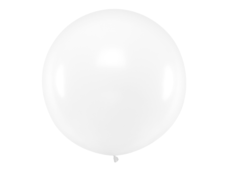 Balon okrągły 1m, Pastel Clear