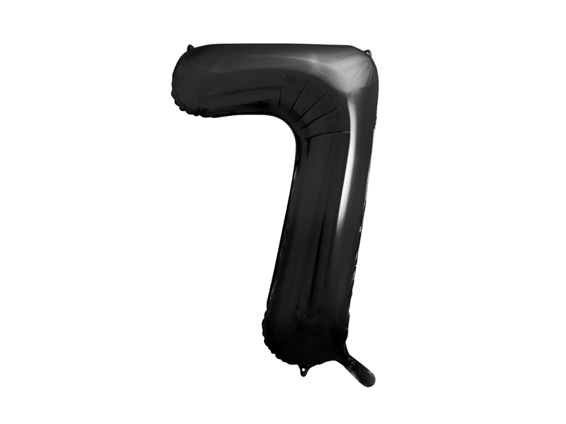 Balon foliowy Cyfra ''7'', 86cm, czarny