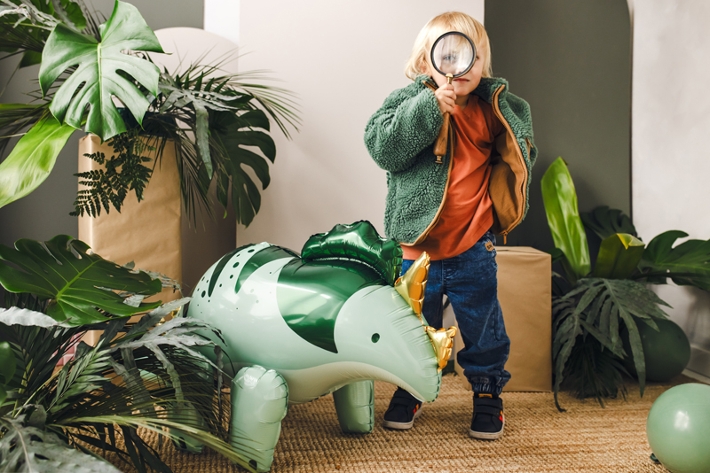 Balon foliowy Triceratops, 101x60.5cm, zielony - obrazek 6