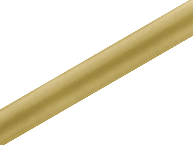 Satyna gładka, złoty, 0,36 x 9m (1 szt. / 9 mb.)