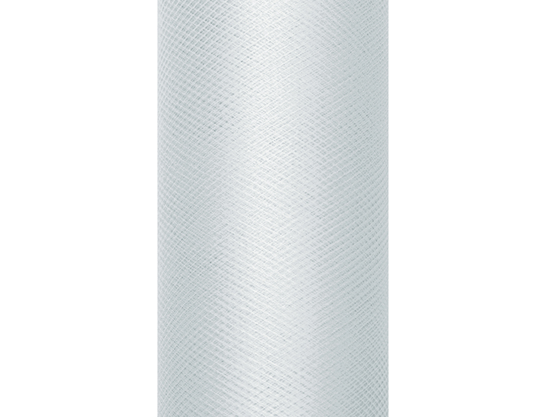 Tiul gładki, szary, 0,30 x 9m