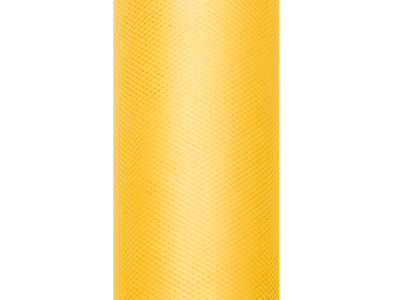Tiul gładki, żółty, 0,15 x 9m (1 szt. / 9 mb.)