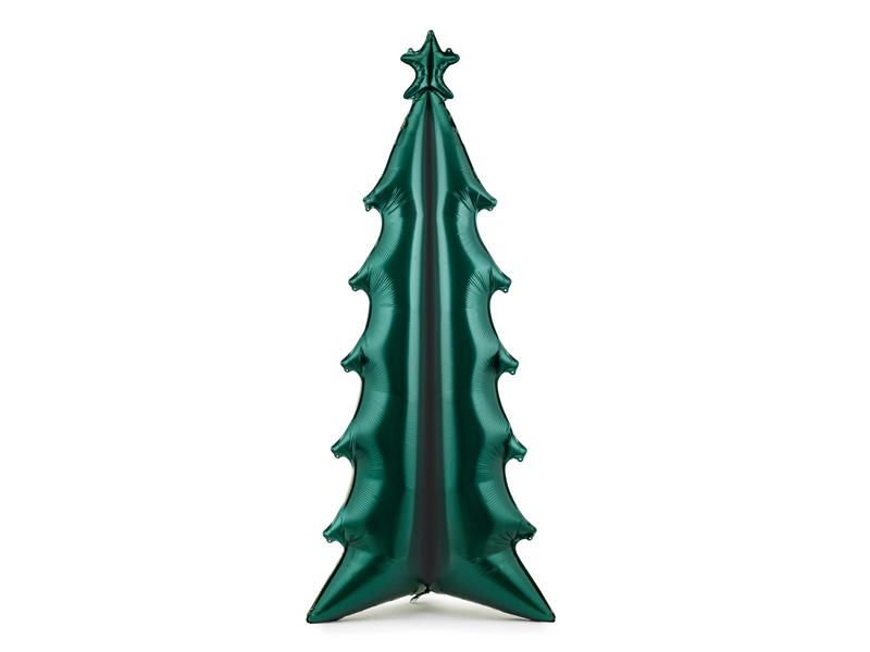 Stojący balon foliowy Choinka XXL, 77x184 cm, zielony