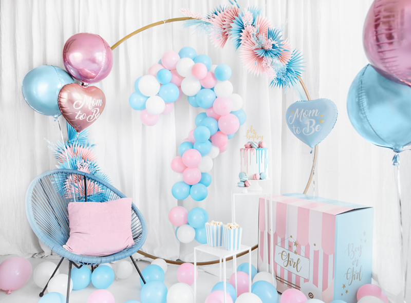 Balony Strong 12cm, Pastel Light Blue (1 op. / 100 szt.) - obrazek 4