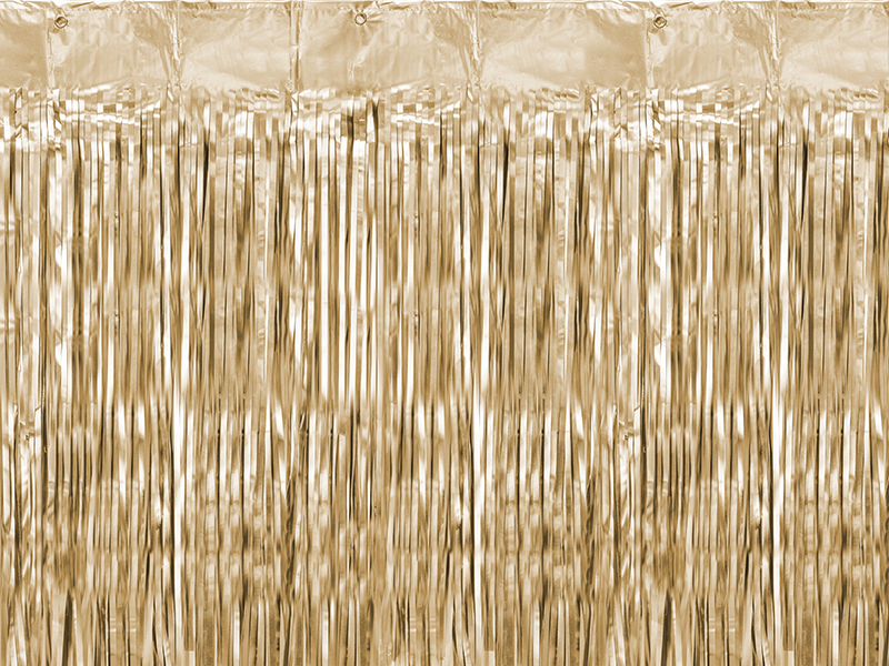 Kurtyna Party, złoty, 90x250cm
