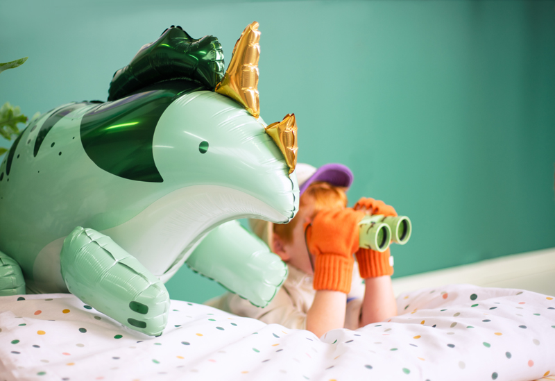 Balon foliowy Triceratops, 101x60.5cm, zielony - obrazek 5