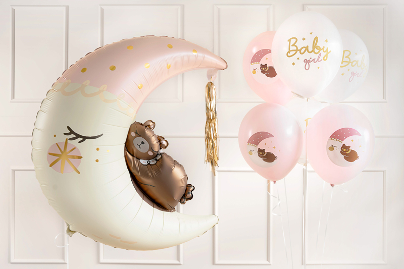 Balony 30 cm, Baby girl, mix (1 op. / 6 szt.) - obrazek 2