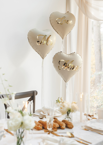 Balon foliowy serce ''Love'', 45 cm, mix - obrazek 2