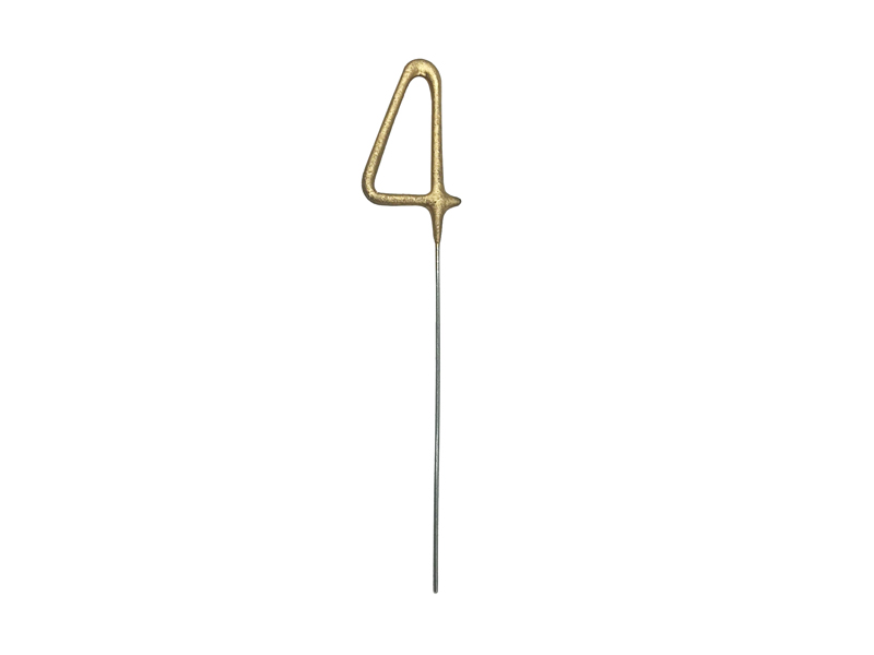Zimne ognie Cyfra 4, złoty, 15cm