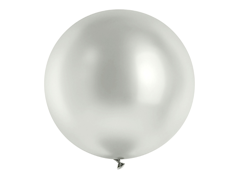Balon Glossy 100cm, srebrny
