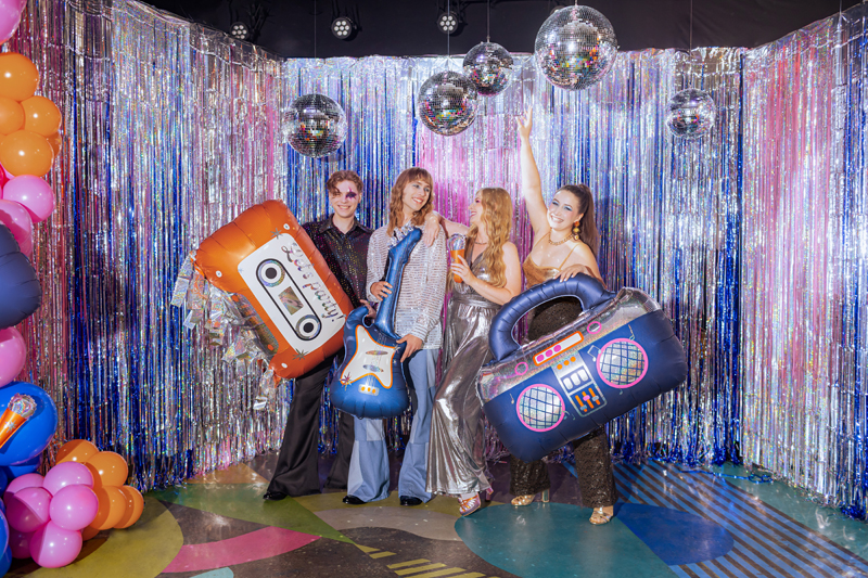 Balon foliowy Boombox, 98x70.5 cm, granatowy - obrazek 4