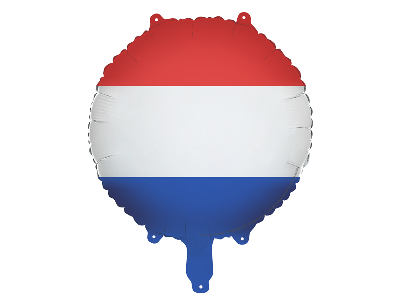 Balon foliowy Flaga Holandii, 35 cm, mix