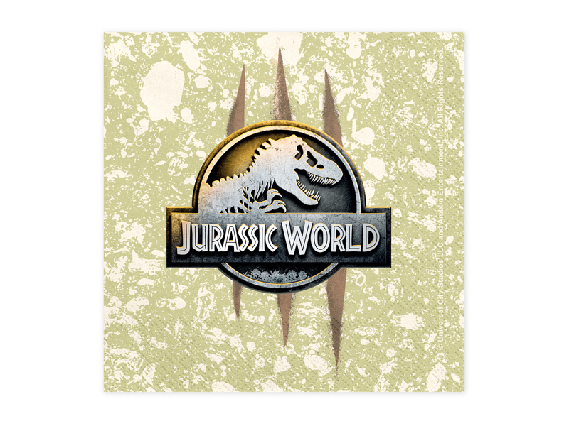 Serwetki Jurassic World, 33x33 cm, mix (1 op. / 20 szt.)