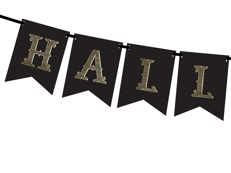 Baner Halloween, czarny, 20x175cm - obrazek 2