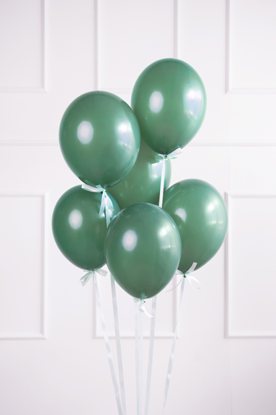 Balony Strong 30 cm, Pastel Bottle Green (1 op. / 10 szt.) - obrazek 2