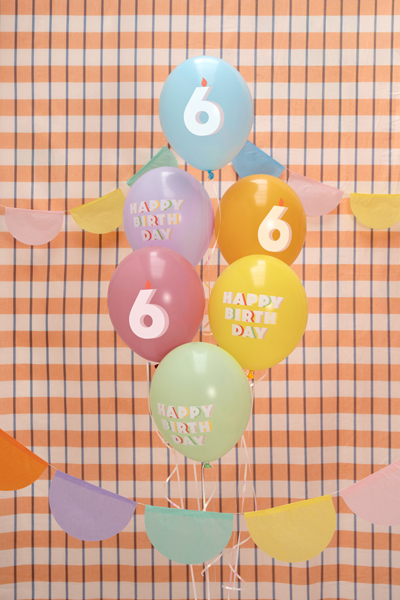 Balony 30 cm, 6, mix (1 op. / 6 szt.) - obrazek 2