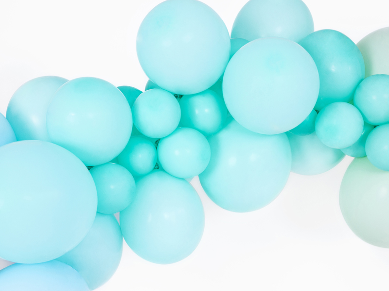 Balony Strong 27cm, Pastel Light Mint (1 op. / 100 szt.) - obrazek 2