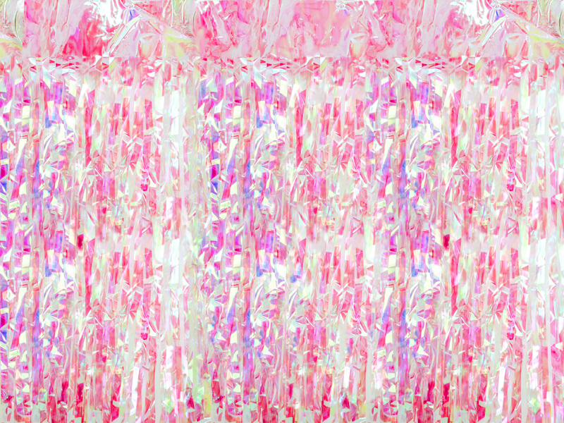 Kurtyna Party, opalizujący różowy, 100x200cm