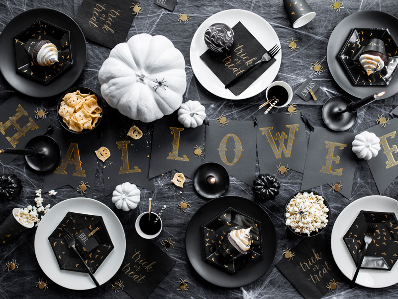 Baner Halloween, czarny, 20x175cm - obrazek 4