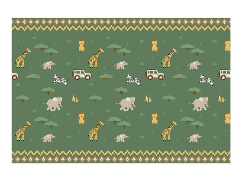 Obrus Safari, 180x120 cm, mix